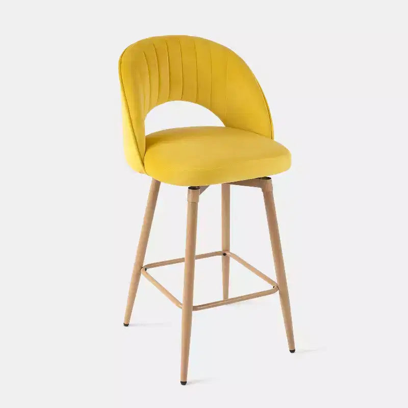 Tabourets de hauteur comptoir, Tabouret de bar pivotant, Tabourets de bar rembourrés certifiés FSC