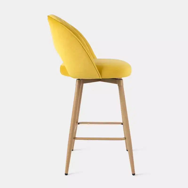Tabourets de hauteur comptoir, Tabouret de bar pivotant, Tabourets de bar rembourrés certifiés FSC