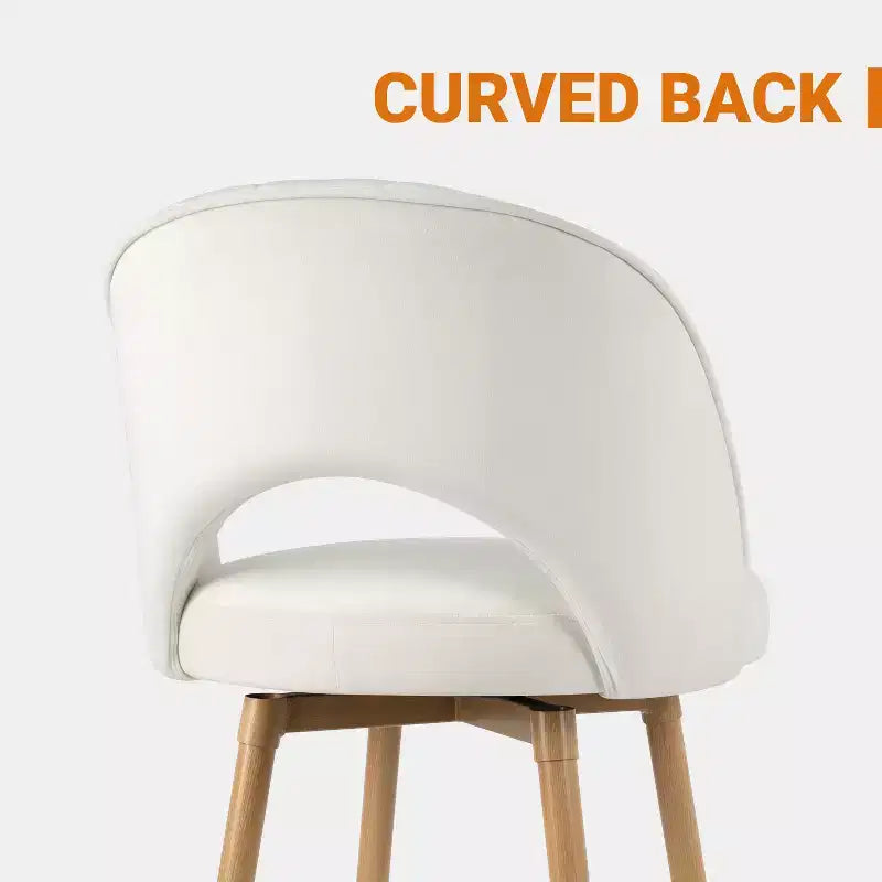 Tabourets de hauteur comptoir, Tabouret de bar pivotant, Tabourets de bar rembourrés certifiés FSC
