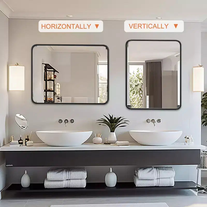 Miroir de vanité de salle de bain - Mural