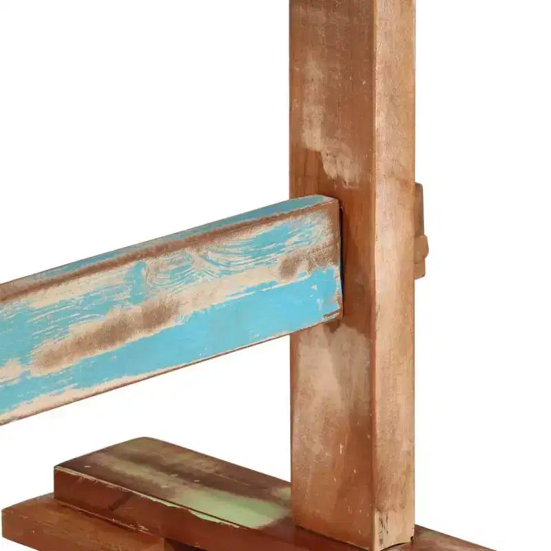 Table de salle à manger en bois recyclé massif multicolore moyen