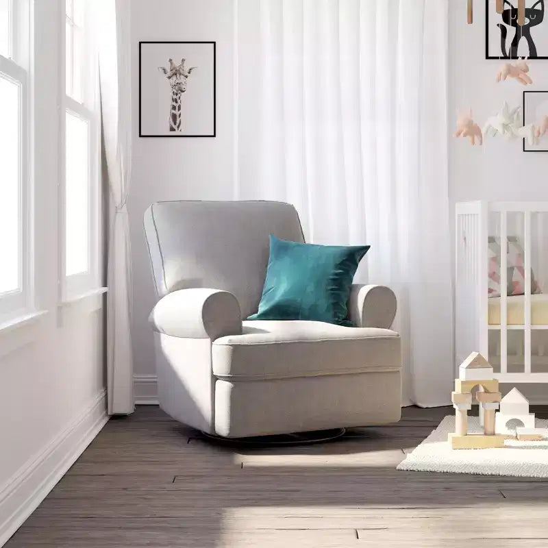 Fauteuil inclinable, pivotant et à bascule pour chambre de bébé