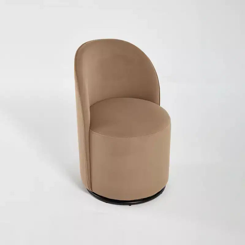 Chaises de salle à manger modernes pivotantes à 360°, chaises de cuisine confortables en velours avec coussins épais, chaise d'appoint de coiffeuse rembourrée pour chambre à coucher