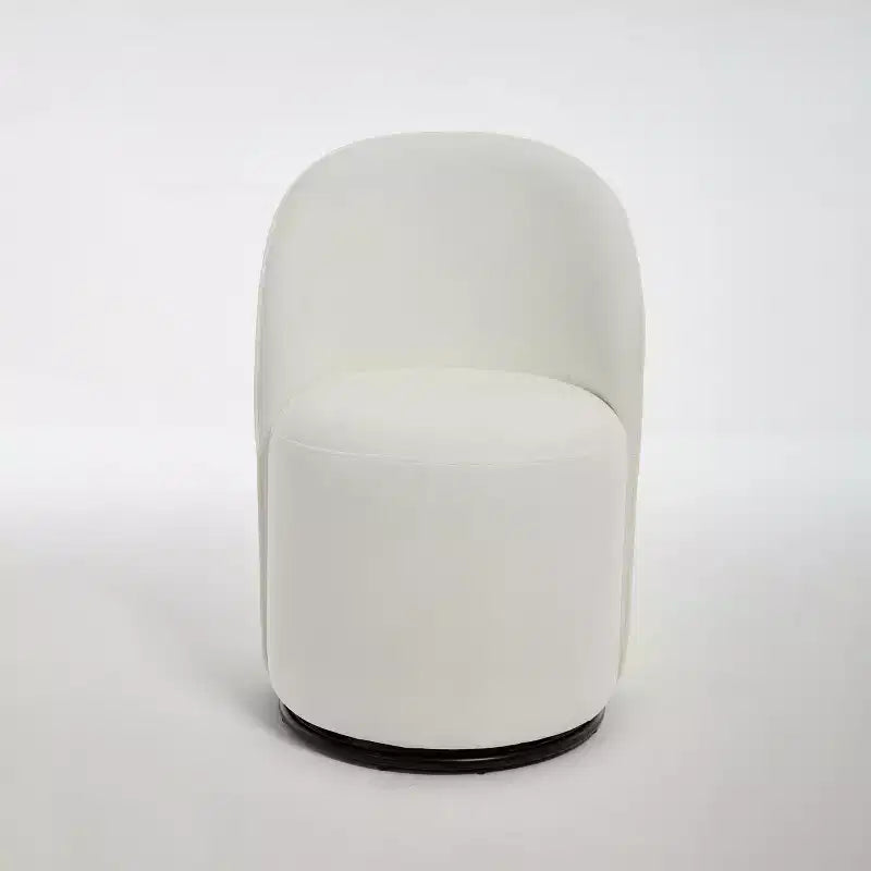 Chaises de salle à manger modernes pivotantes à 360°, chaises de cuisine confortables en velours avec coussins épais, chaise d'appoint de coiffeuse rembourrée pour chambre à coucher