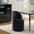 Chaises de salle à manger modernes pivotantes à 360°, chaises de cuisine confortables en velours avec coussins épais, chaise d'appoint de coiffeuse rembourrée pour chambre à coucher