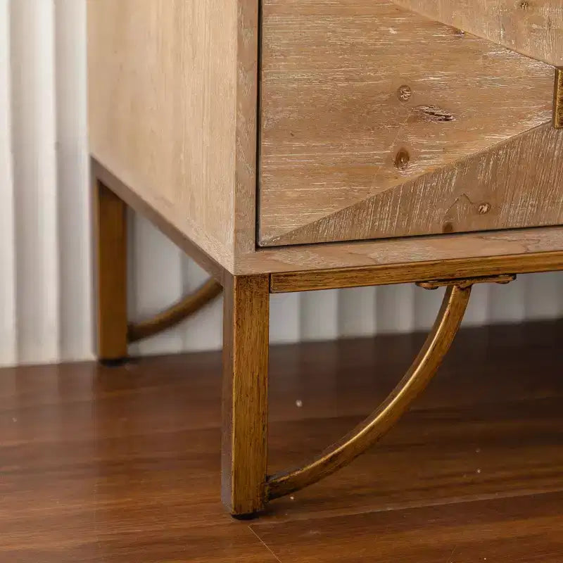 Commode et chiffonnier 6 tiroirs en bois clair Design moderne avec tiroirs coulissants fluides pour le rangement du salon/de la chambre/de l'entrée